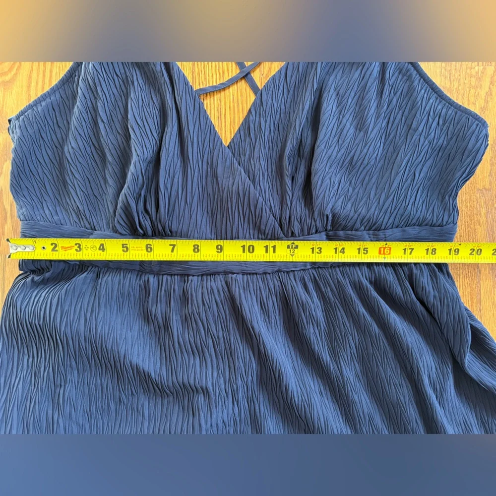 NWT Fashion Nova Cece Navy Fit and Flair Skater Mini Dress Coquette Ruffle 3X - Picture 7 of 13
